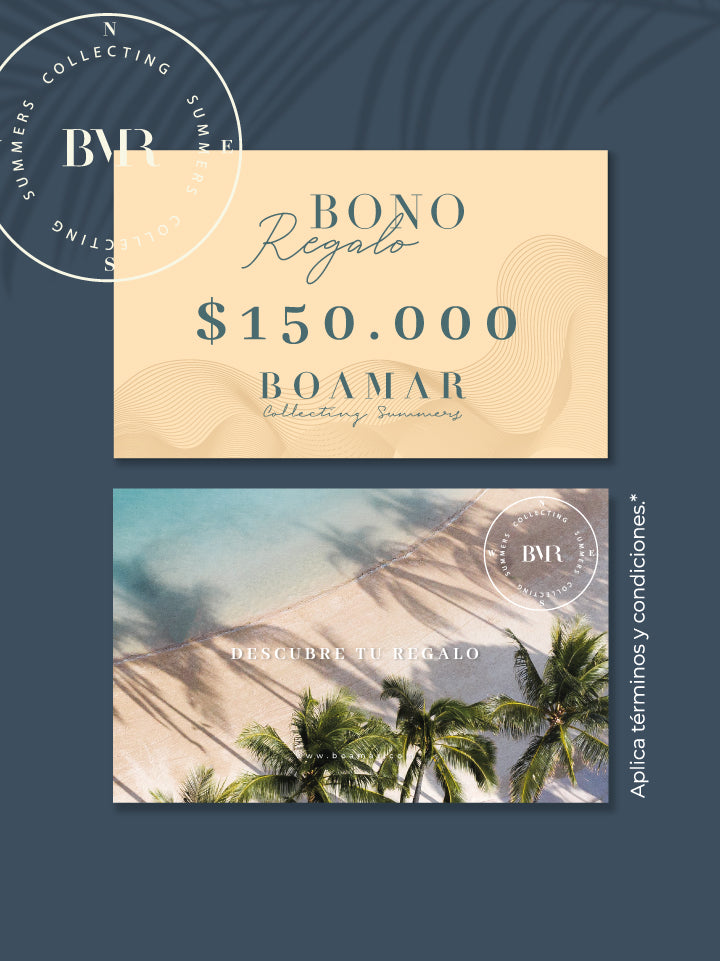 BONO DE REGALO | Boamar | Vestidos de baño y Ropa de playa.